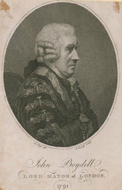John Boydell, Lontoon pormestari 1785 tekijältä English School