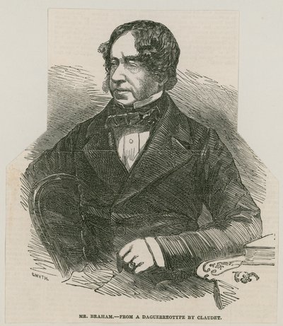 John Braham, laulaja; Claudetin dagerrotypiasta tekijältä English School