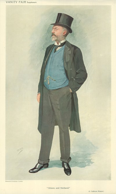 John Cathcart Wason, Orkney ja Shetland, 15. syyskuuta 1909, Vanity Fair -sarjakuva tekijältä English School