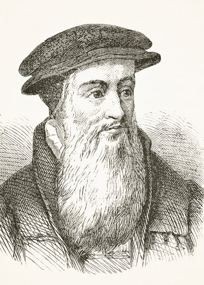 John Knox, William Hickman Smith Aubreyn (1858-1916) teoksesta The National and Domestic History of England, julkaistu Lontoossa, noin 1890 tekijältä English School