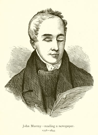 John Murray lukemassa sanomalehteä tekijältä English School