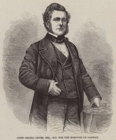 John Orrell Lever, Esquire, kansanedustaja, Galwayn kaupunginosa (kaiverrus) tekijältä English School