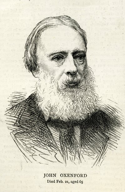 John Oxenford (1812-77) kuvitus Graphic 1877:stä tekijältä English School