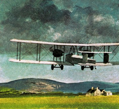 John William Alcock ja Arthur Whitten Brown, jotka lensivät Atlantin yli tekijältä English School