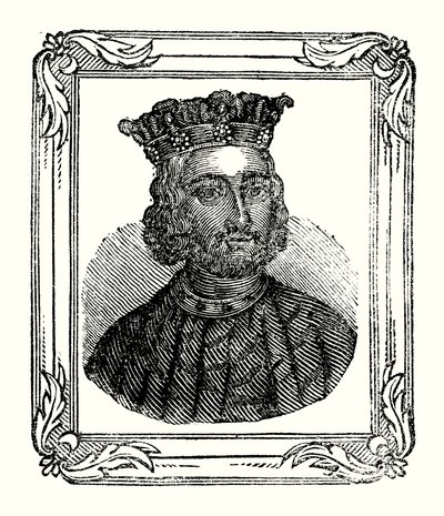 Johannes syntyi vuonna 1167, kruunattiin vuonna 1199 ja kuoli vuonna 1216 (kaiverrus) tekijältä English School