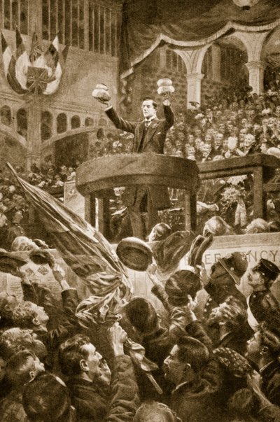 Joseph Chamberlain Bingley Hallissa Birminghamissa 4. marraskuuta 1903 tekijältä English School