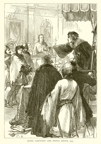 Tuomari Gascoigne ja prinssi Henry, 1413 tekijältä English School