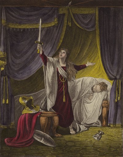 Judith mestaa Holofernesin pään (värinen lito) tekijältä English School
