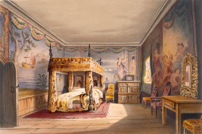 King Charles Room, Cotehele House, n. 1830-40, tekijältä English School