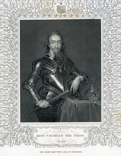 Kuningas Kaarle Ensimmäinen, H. Robinsonin kaiverrus Van Dyckin mukaan, 1800-luku tekijältä English School