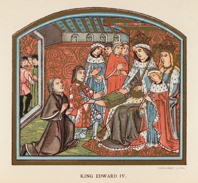 Kuningas Edvard IV (värilitografia) tekijältä English School