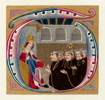 Kuningas Henrik VII (värillinen kaiverrus) tekijältä English School