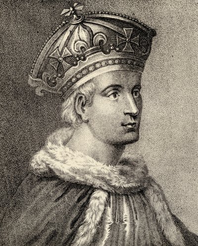 Englannin kuningas Henrik VI, piirros Sir Edward Creasyn julkaisusta "Memoirs of Eminent Etonians", julkaistu Lontoossa 1876 tekijältä English School