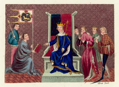 Kuningas Richard II (värillinen kaiverrus) tekijältä English School