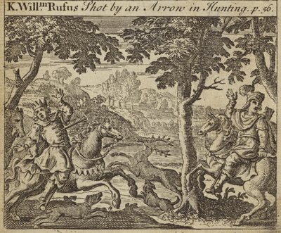 Englannin kuningas William II ammuttiin nuolella metsästäessään, 1100 tekijältä English School