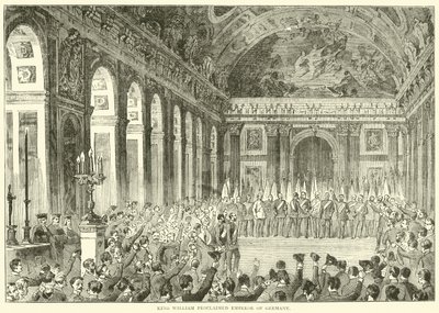 Kuningas William julisti Saksan keisariksi joulukuussa 1870 tekijältä English School