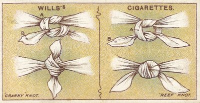 Solmut, nro 6 Willss Cigarettes -korttien First Aid -sarjasta, 1913 tekijältä English School