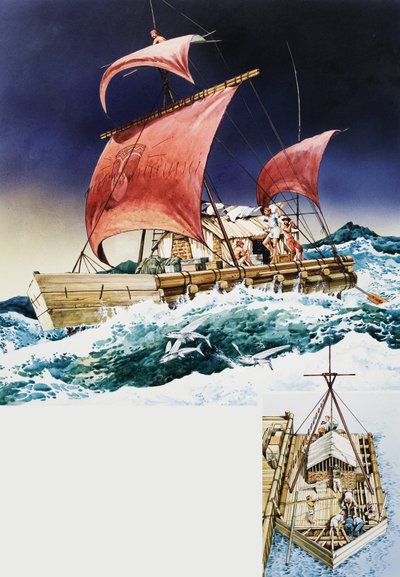Kon-Tiki eeppisellä matkallaan tekijältä English School