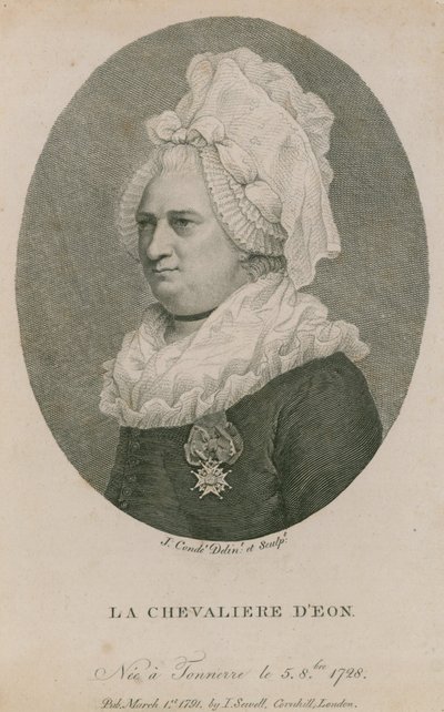 La Chevaliere DEon, syntynyt Tonnerressa, 5. elokuuta 1728 tekijältä English School