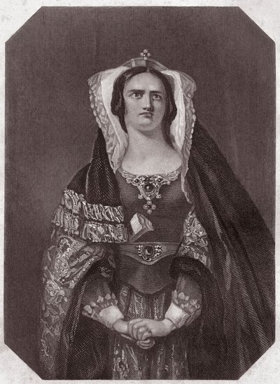 Lady Macbeth (Macbeth) - "" Shakespearen naisten galleriassa, kokoelma neljäkymmentäviisi vakavaa muotokuvaa varhaisilta Lontoon taiteilijoilta, rikastettuna kriittisillä ja kirjallisilla huomautuksilla"" noin 1838 - Shakespearen naisten galleriasta, neljä tekijältä English School