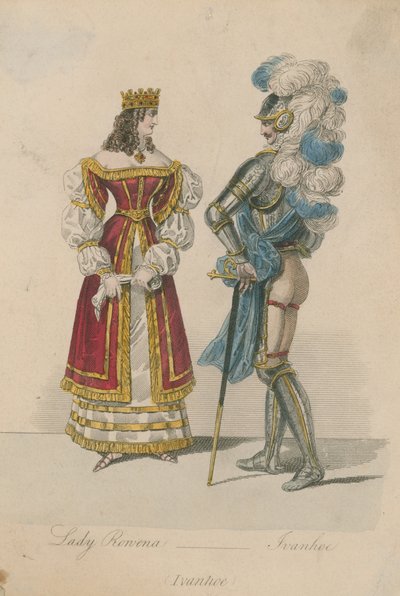 Lady Rowena ja Ivanhoe tekijältä English School