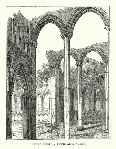 Ladye Chapel, Fountains Abbey (kaiverrus) (kaiverrus) tekijältä English School
