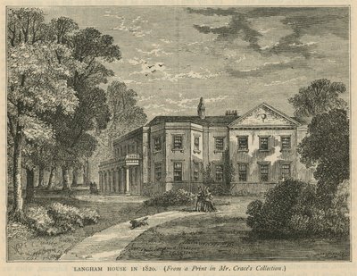 Langham House vuonna 1820 tekijältä English School