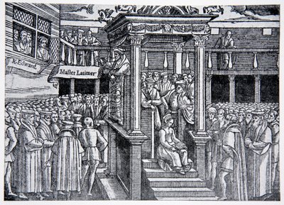Latimer saarnaa ennen Edward VI:tä, esimerkki The History of the Nationista tekijältä English School