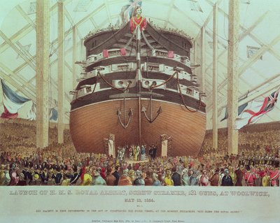 H.M.S. Royal Albert, Screw Steamer, 131 Guns, Woolwich, 13. toukokuuta 1854 tekijältä English School