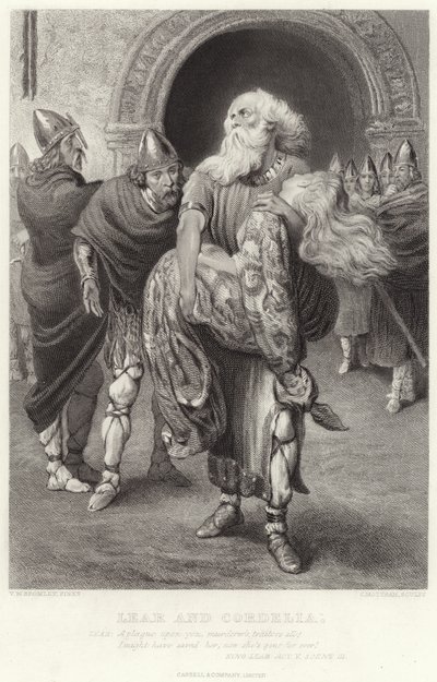 Lear ja Cordelia, kuningas Lear, V näytös, kohtaus III tekijältä English School