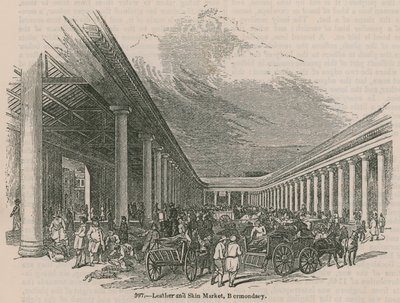Nahka- ja ihomarkkinat, Bermondsey, Lontoo tekijältä English School