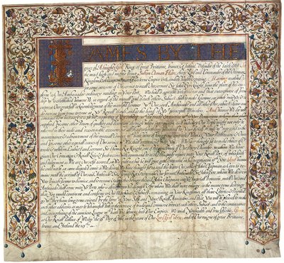 Kirje sulttaani Osman Hanille kuningas James VI & I:ltä tekijältä English School