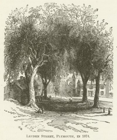 Leyden Street, Plymouth, vuonna 1874 tekijältä English School