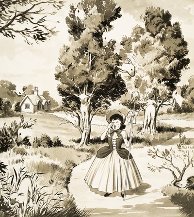 Little Bo Peep -pulmasivu tekijältä English School