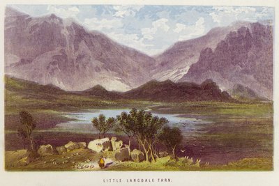 Little Langdale Tarn (väri litho) tekijältä English School