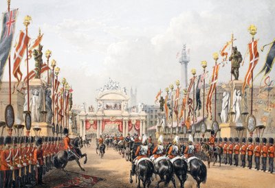Lontoon silta, Lontoon Honorable Artillery Companyn ylläpitämä, Edward VII:n ja tanskalaisen Alexandran avioliiton muistomerkistä, pub. 1864 tekijältä English School