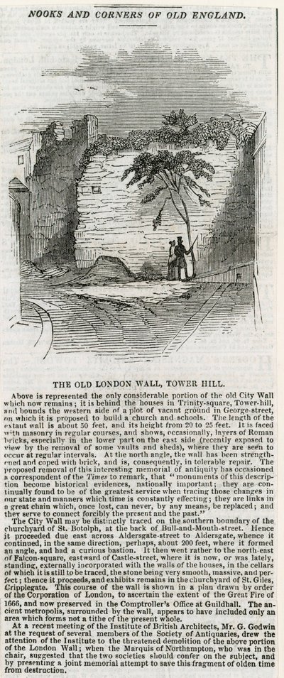 Lontoon muuri - Tower Hill tekijältä English School
