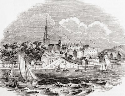 Londonderry, Pohjois-Irlanti, Vanhasta Englannista: A Pictorial Museum, pub. 1847 tekijältä English School
