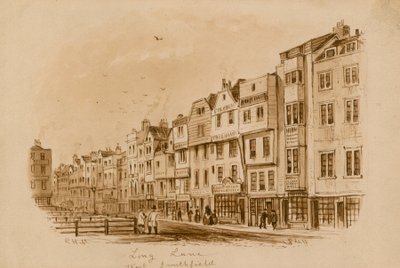 Long Lane, West Smithfield, 1840 (wc paperilla) tekijältä English School