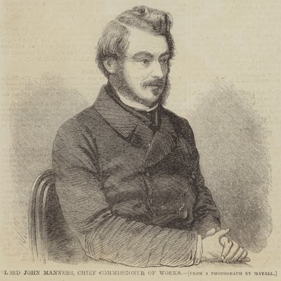 Lord John Manners, työkomissaari (kaiverrus) tekijältä English School