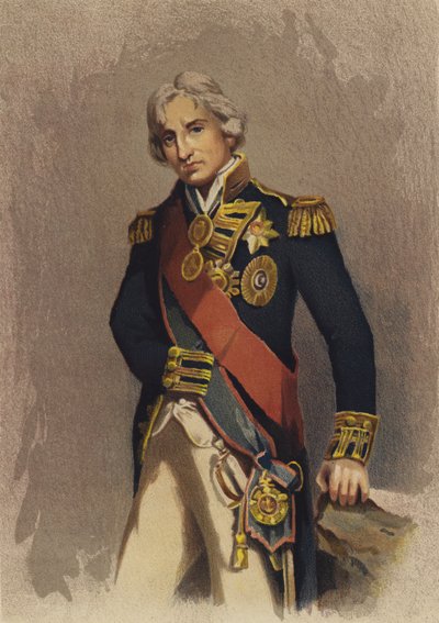 Lord Nelson (värilitografia) tekijältä English School
