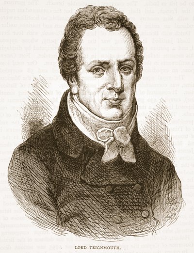 Lord Teignmouth, kuvitus James Grantin Cassells Illustrated History of Indiasta, pubi. 1879 tekijältä English School