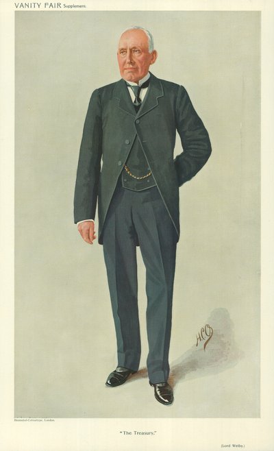 Lord Welby, Treasury, 10. maaliskuuta 1910, Vanity Fair -sarjakuva tekijältä English School