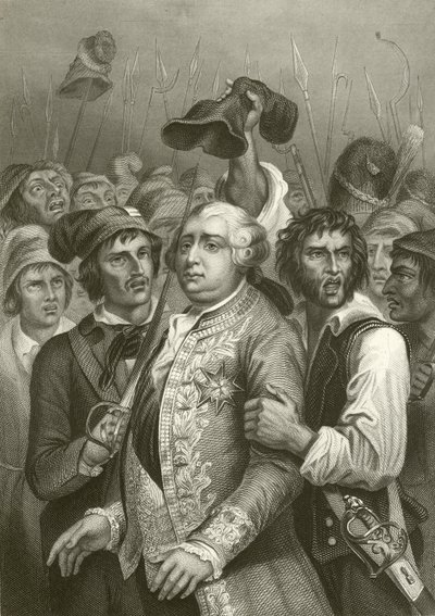 Ludvig XVI, jota väkijoukko uhkasi vierailullaan Tuileries