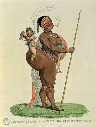 Rakkaus ja kauneus - Sartjee the Hottentot Venus, 1810 tekijältä English School