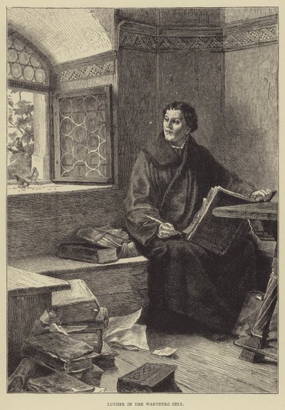 Luter a la cel·la de Wartburg (gravat) finlandès tekijältä English School