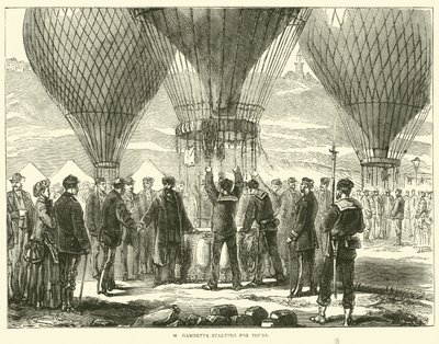M Gambetta aloittaa kiertueet marraskuussa 1870 tekijältä English School