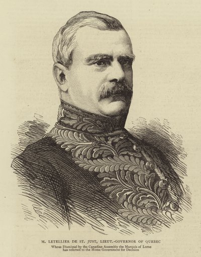 M Letellier de St Just, tinent governador del Quebec (gravat) finlandès tekijältä English School
