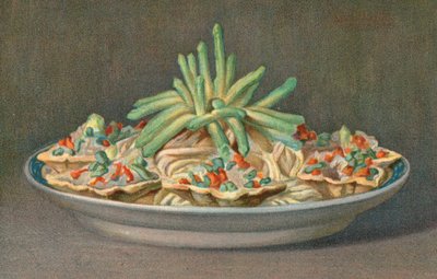 Makedonialaiset koteloissa, joissa on parsaa (värilitografia) tekijältä English School