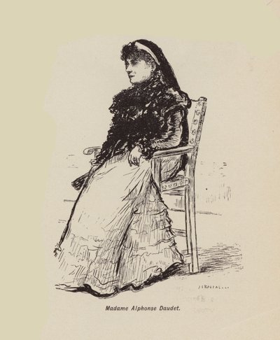 Madame Alphonse Daudet (litografia) tekijältä English School